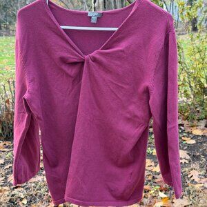 J. Jill Pink V-Neck Top